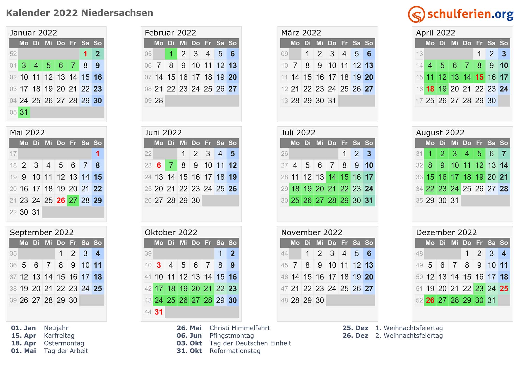 kalender 2021 niedersachsen quer