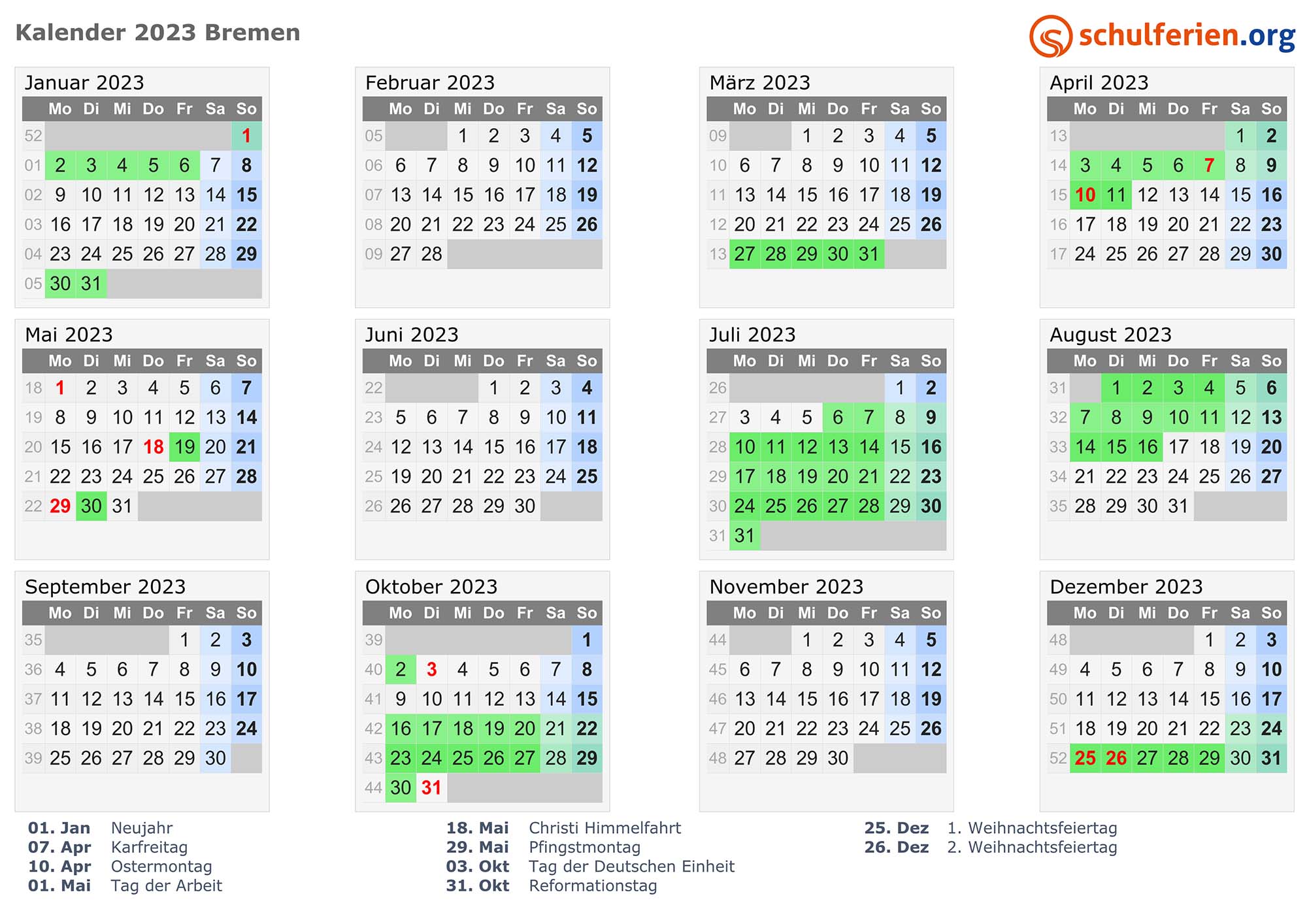 kalender 2021 bremen quer