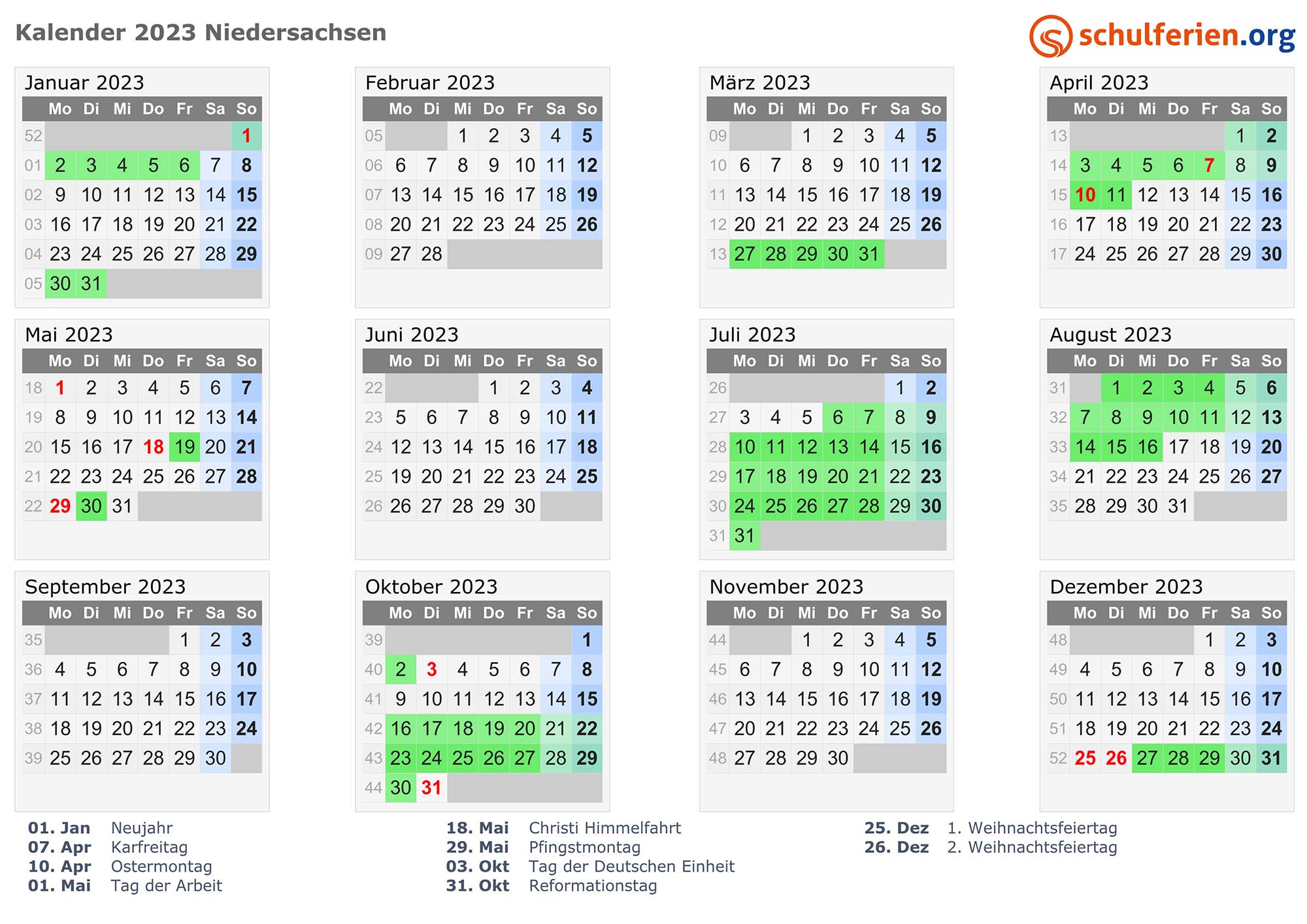 kalender 2021 niedersachsen quer