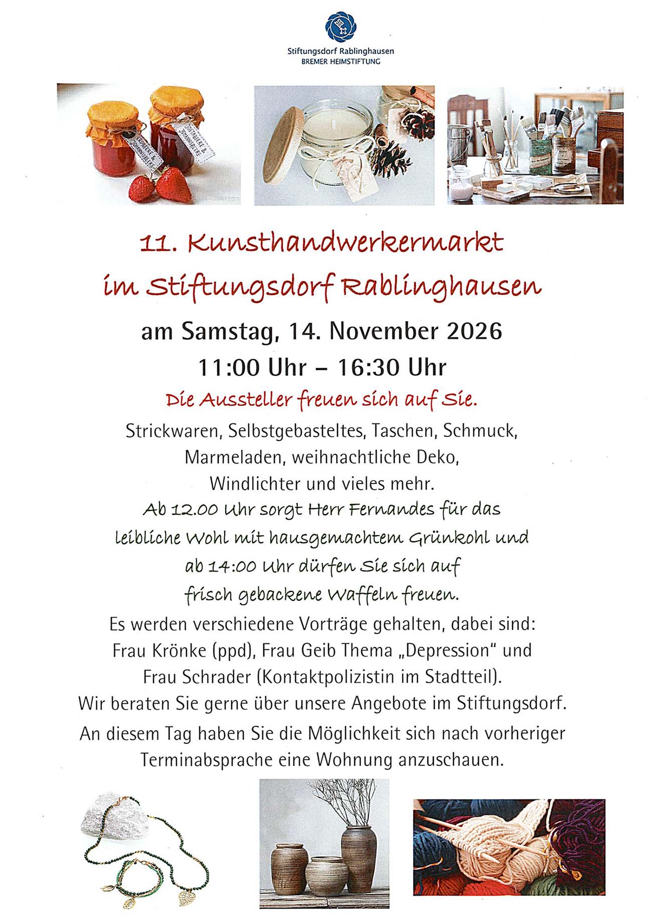Flyer Aussteller Basar 2025