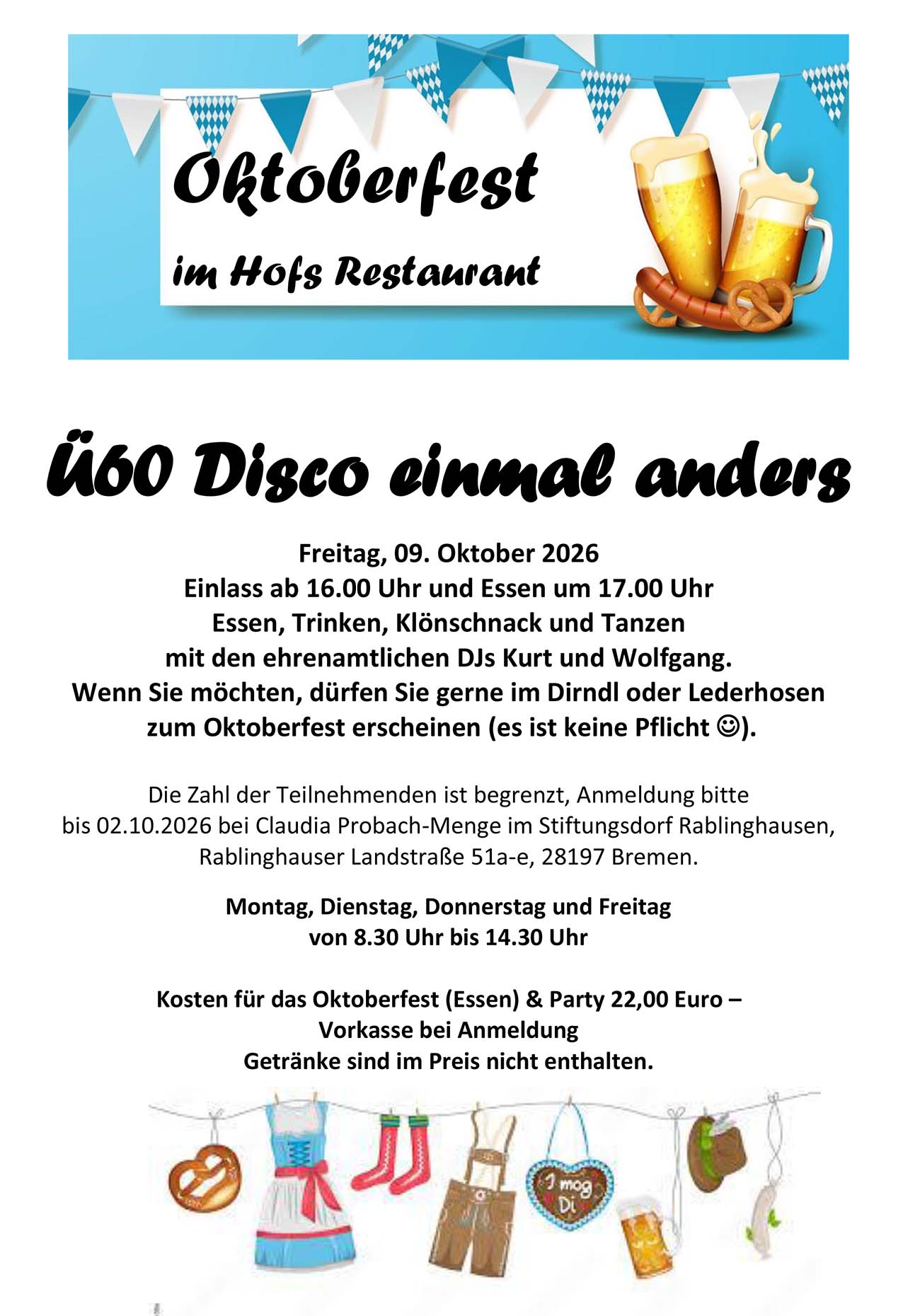 Flyer Oktoberfest 2026