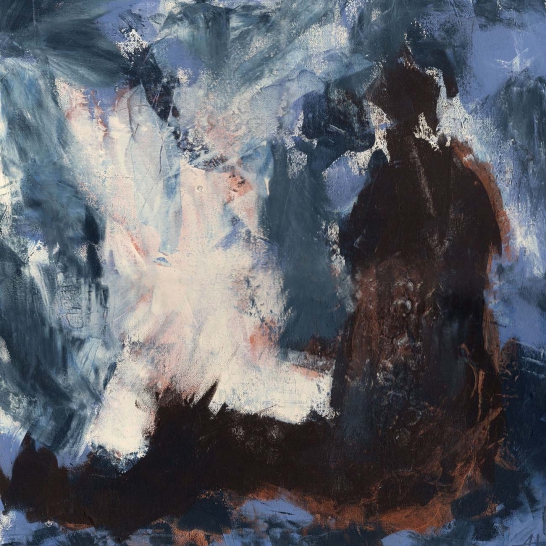 Die leere Fläche der Leinwand kann laut sein