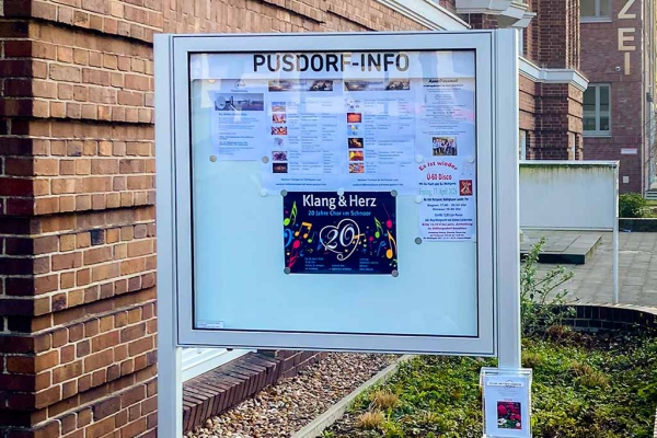 Infotafel "Sozialer Arbeitskreis Pusdorf"